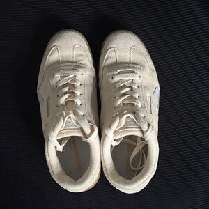 Reebok Cream and Light Blue Sneakers